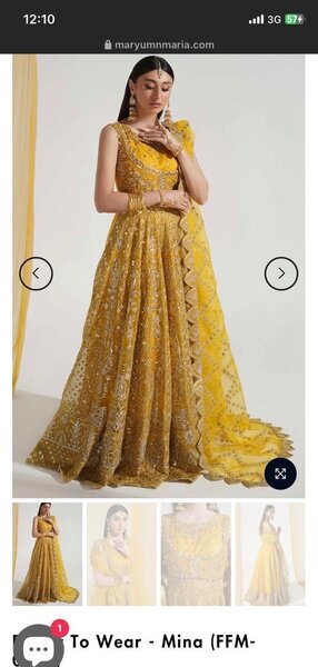 Maryum n maria original mehndi bridal dress