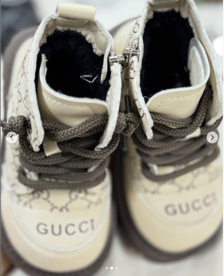 ботинки бежевые детские 