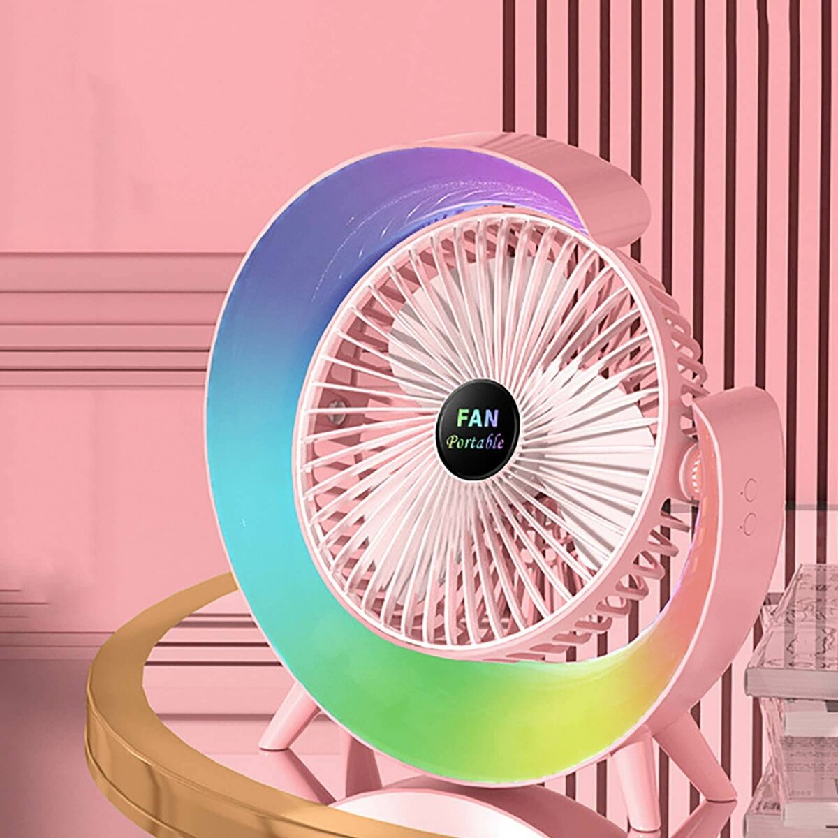 Multifunctional colorful fan