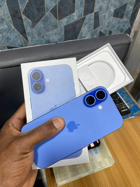 Smartphone moderne bleu