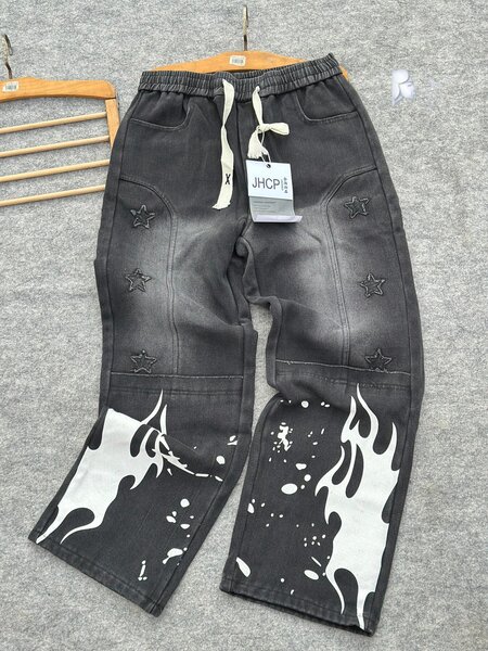 Pantalons noirs streetwear pour enfants