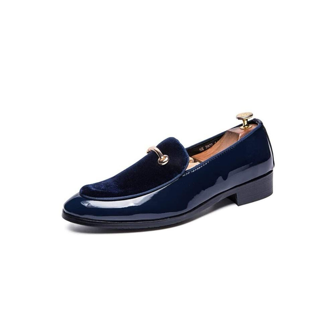 Mocassins en cuir verni pour hommes