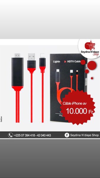 Câble HDMI pour iphone