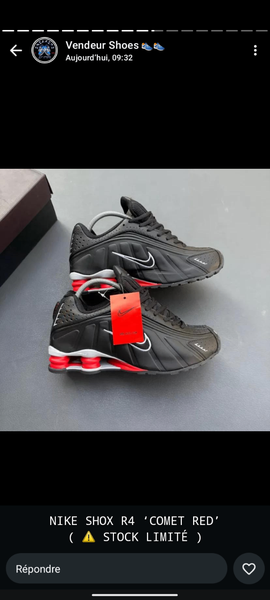 Nike Shox R4 Noires Premium