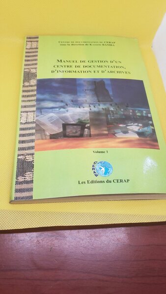 Manuel de gestion d'un centre de documentation