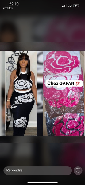 Robe longue à imprimé floral