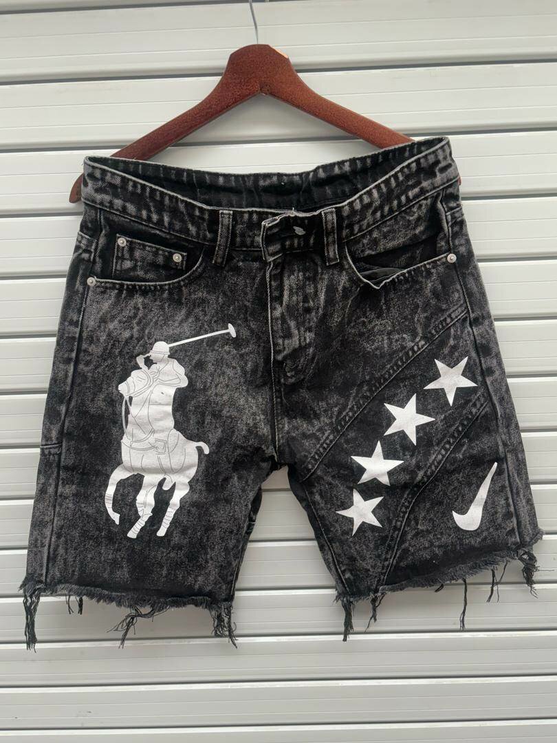 Shorts en jean déchiré décontractés