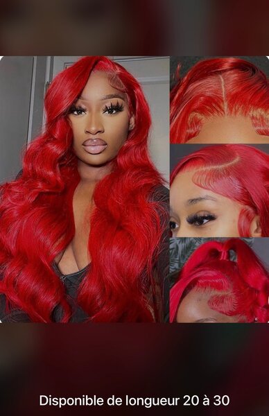 Perruque naturelle longue onduleuse