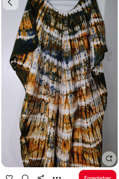 Robe Caftan Tie-Dye