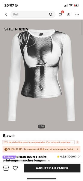 T-shirt manches longues graphique