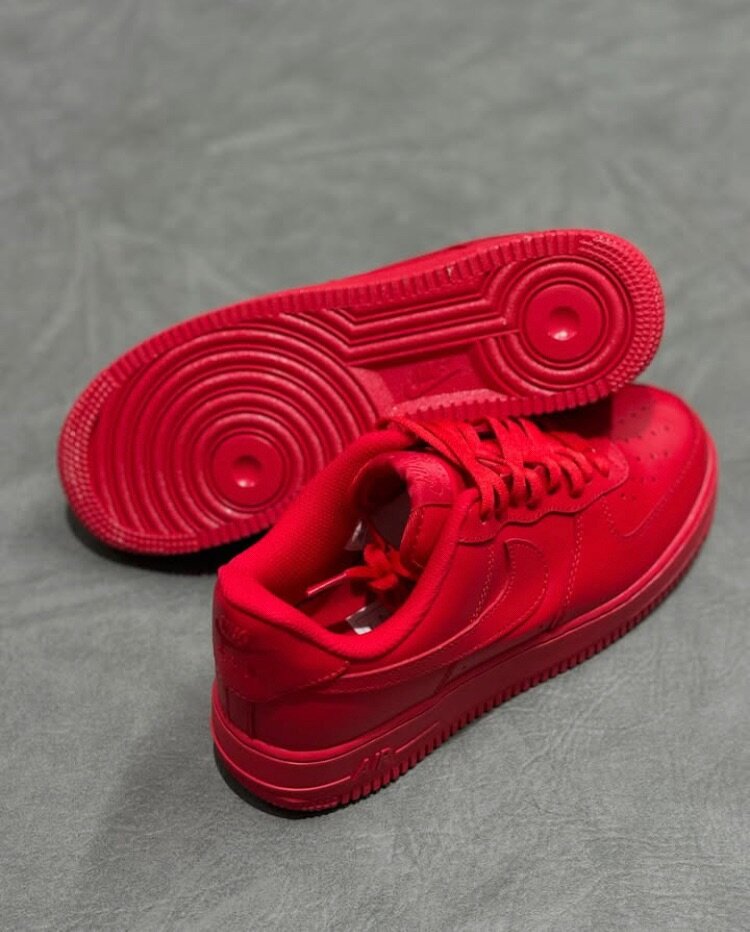 Red AirForce ones