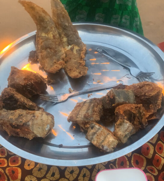 Poisson frit savoureux