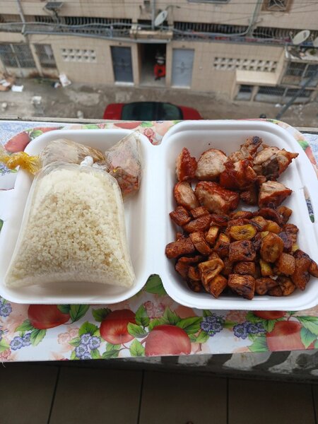 Delices de dindon avec attieké