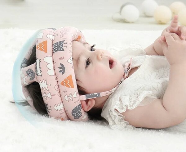 Casque protection bébé coton