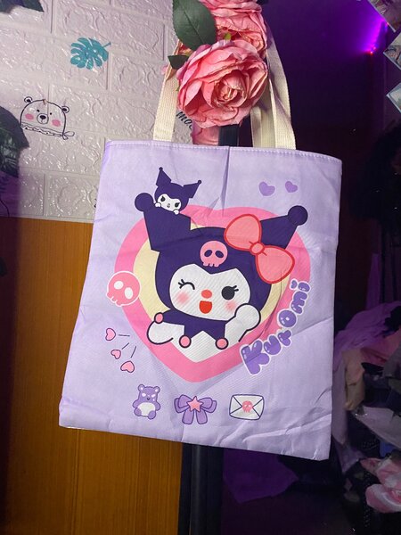 Sac en toile Kuromi mignon