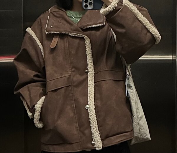 Дубленка теплая на осень-зима