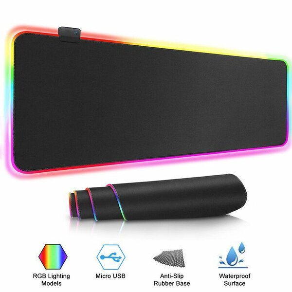 RGB Mouse Pad  Gamer Cabinet Desk Mat