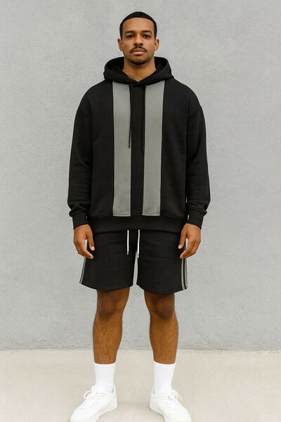 Ensemble hoodie et short homme
