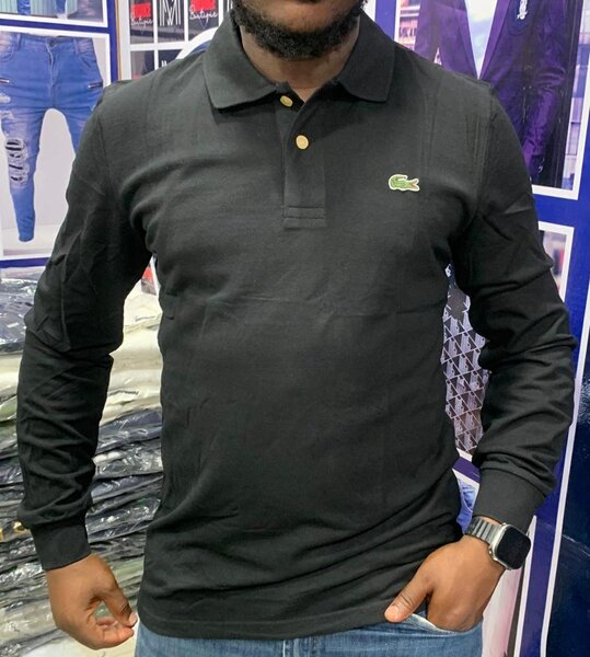 Polo homme manches longues