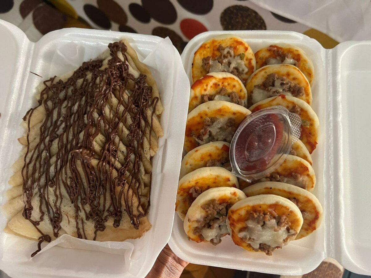 Mini-pizzas au fromage et viande