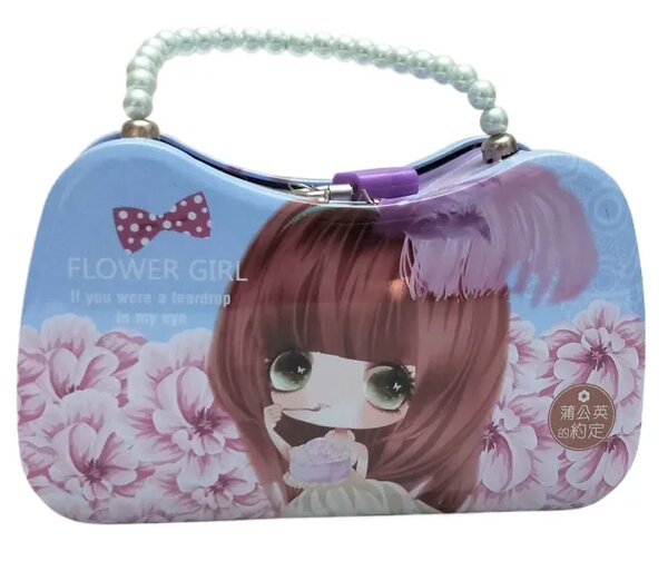 Purse Shape Money Box Metal Body with Lock Key