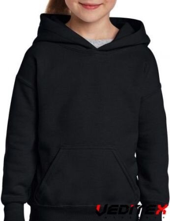 Pull à capuche noir enfant