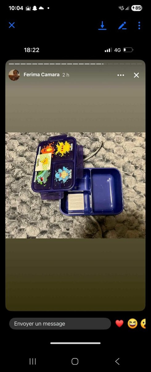 Boîte Bento Colorée Enfant