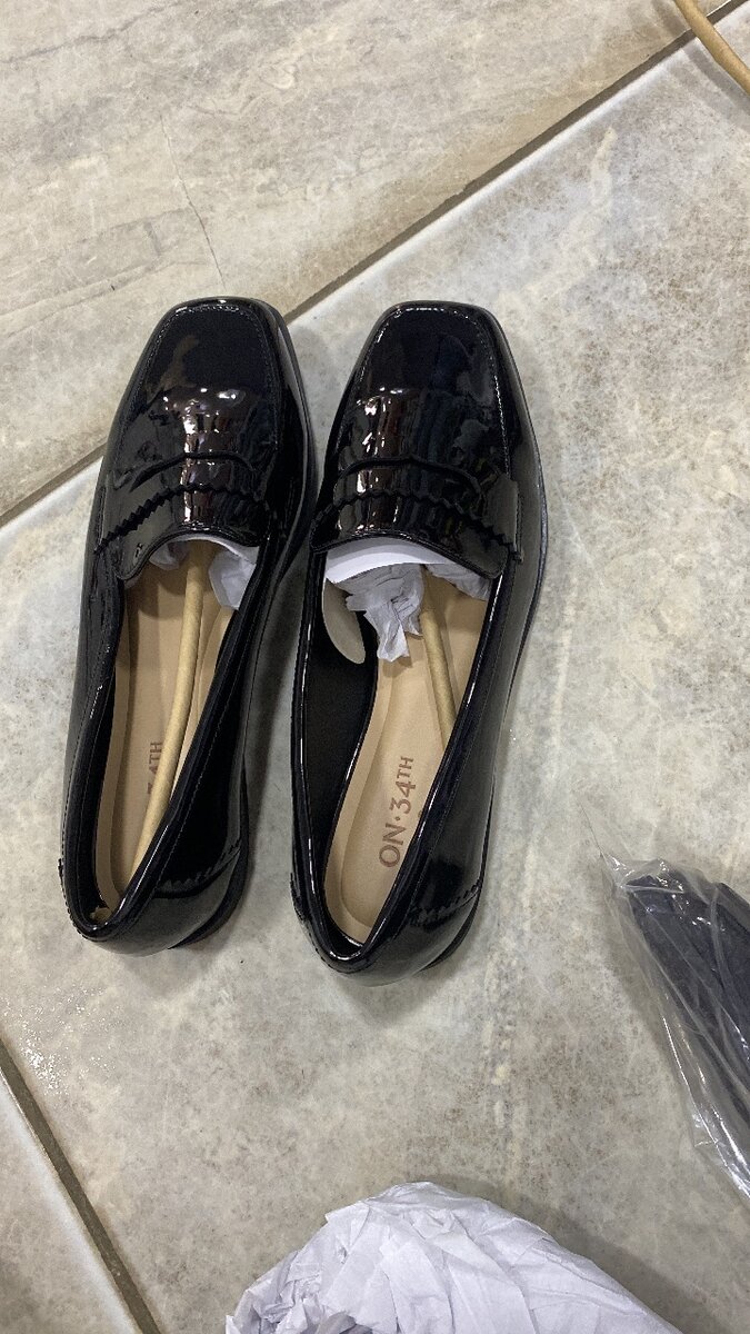 Mocassin vernir noir authentique  de pointure 38 à 43