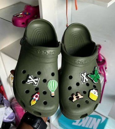 Crocs dark grey-green