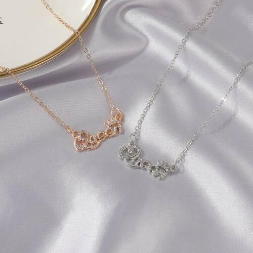 Queen Alphabet Pendant Clavicle Necklace，women necklace