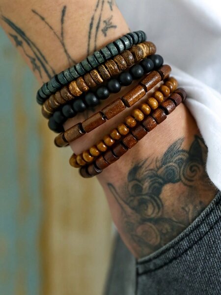 Bracelets en bois bohèmes