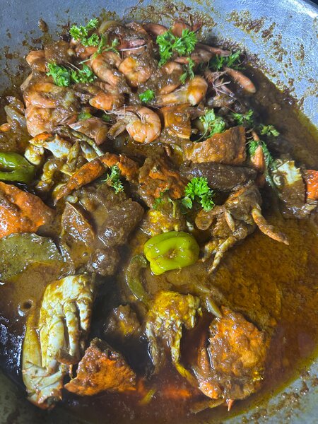 Ragoût de fruits de mer épicé