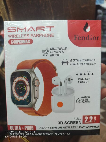 Smartwatch avec Écouteurs Fendior