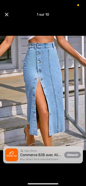Jupe Longue en Jean Style