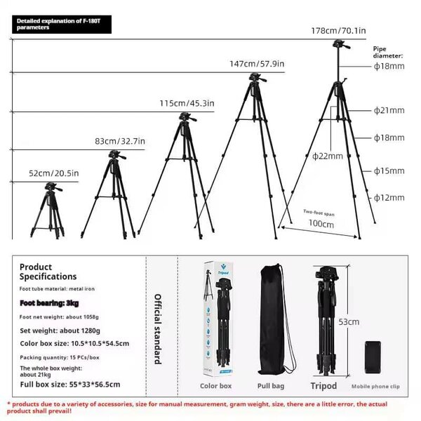 Trépied professionnel