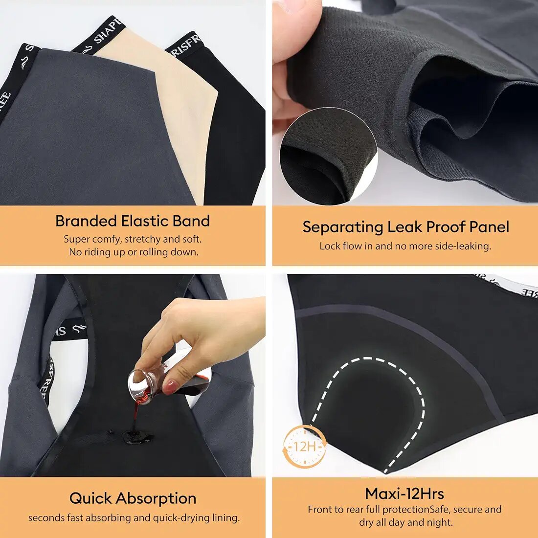 Shapeisfree Leakproof Underwear (3 in a pack)