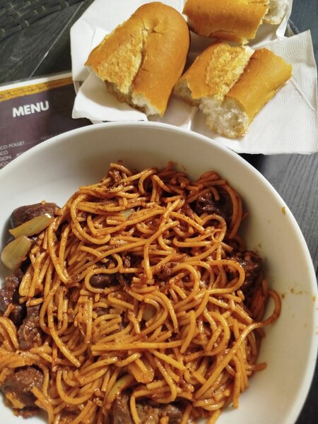 Spaghetti aux rognons de boeuf