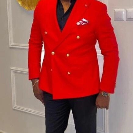 Men's suit red
