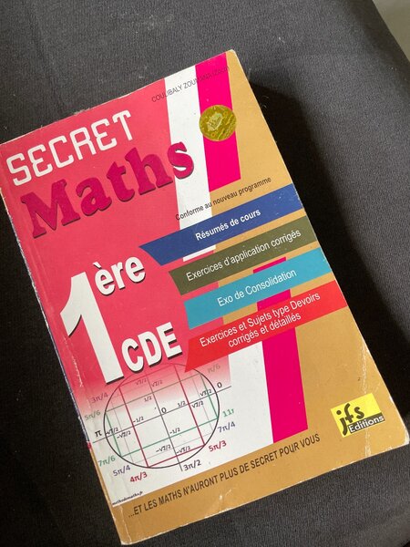 Livre Maths 1ère CDE