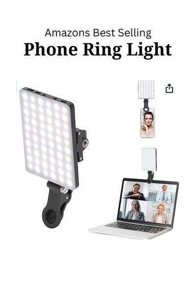 RECHARGEABLE LED CLIP FOR PHONES AND LAPTOPS!