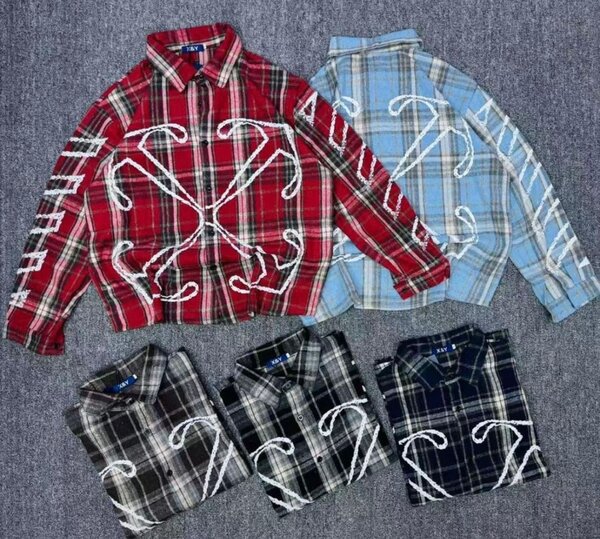 Plaid Graphic Oversized Shirts