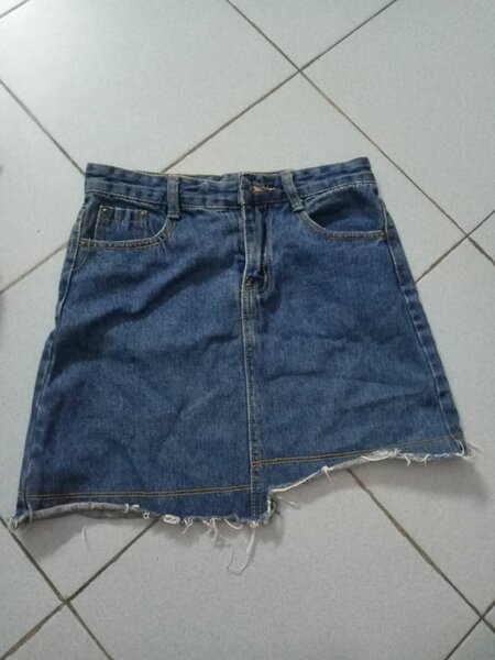 Jupe en jean décontractée