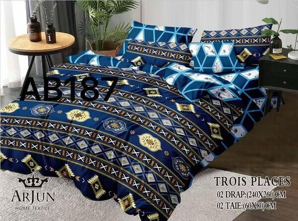 2 draps 2 taies d'oreillers