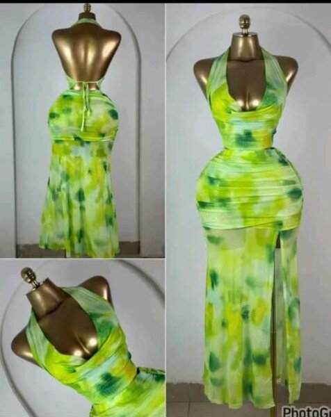 Robe dos nu imprimé bohème