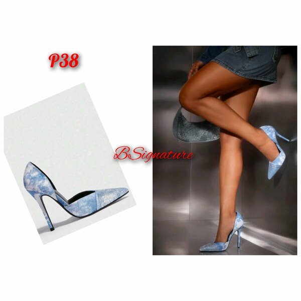 Escarpins en denim élégants