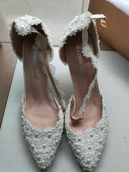 Escarpins Mariage Dentelle Élégante