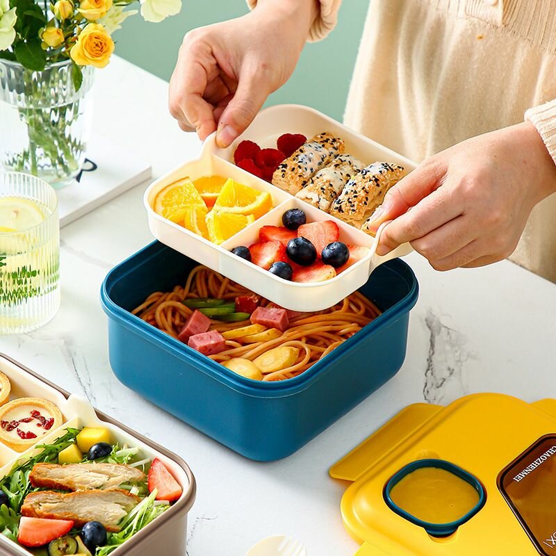 Lunch box with spoon