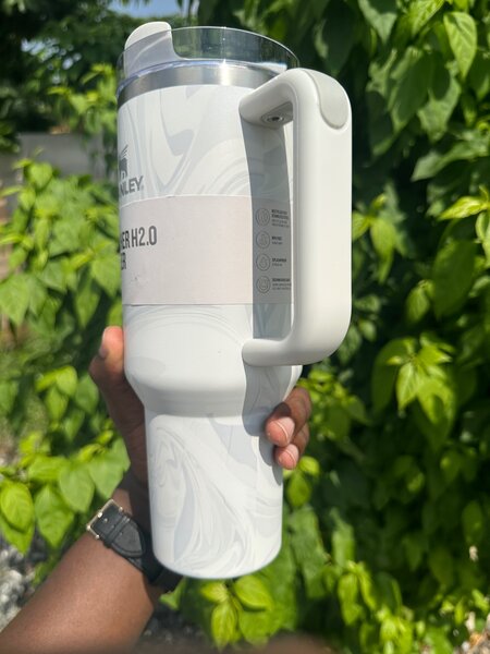 Grey Swirl Stanley tumbler 40oz