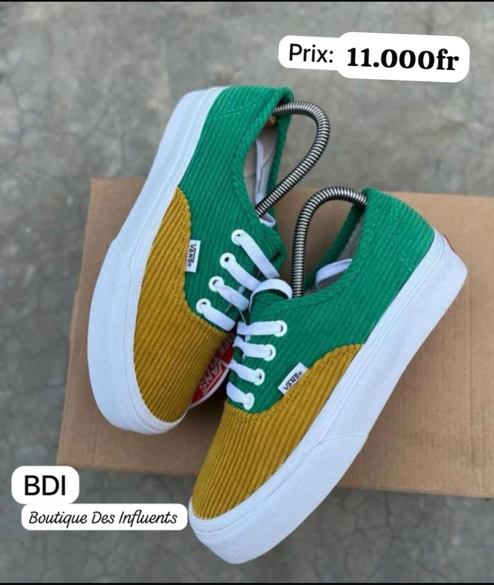 Baskets colorées tendance