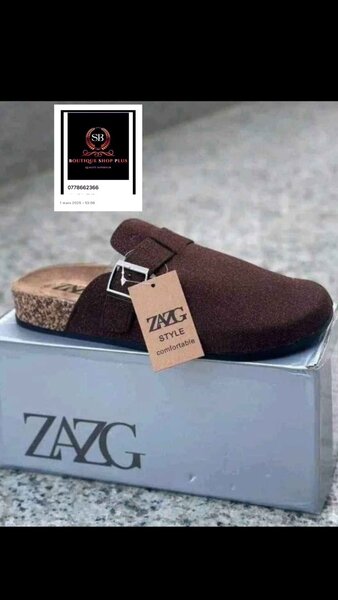 Sandales babouches authentique avec sa boîte